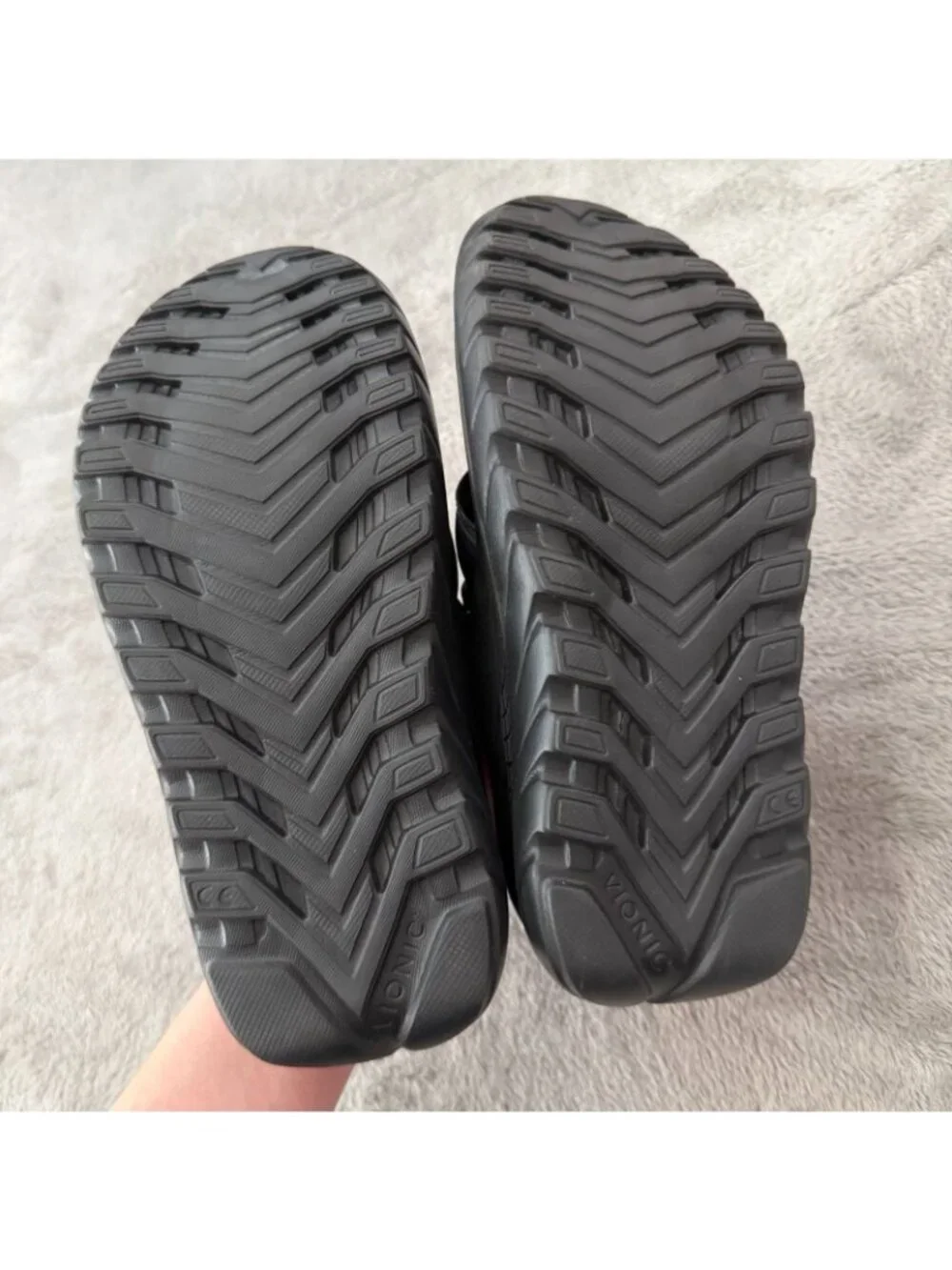 Vionic Restore II Recovery Black Sandals Shoes Womens size 7